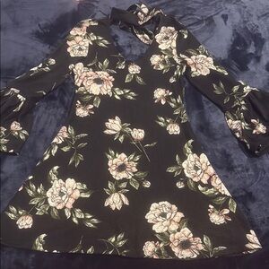 American Rag Black and Floral Dress